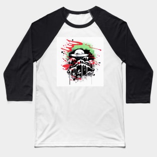 Japanese Graffiti Kanji Baseball T-Shirt